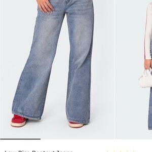Edikted Light Blue Flare Jeans